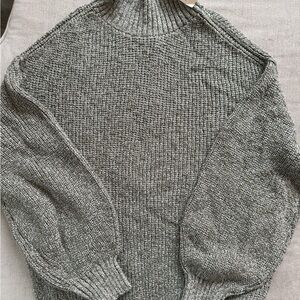 Cozy Heathered Gray Knit Sweater